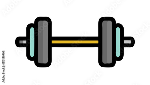 dumbbell isolated on white