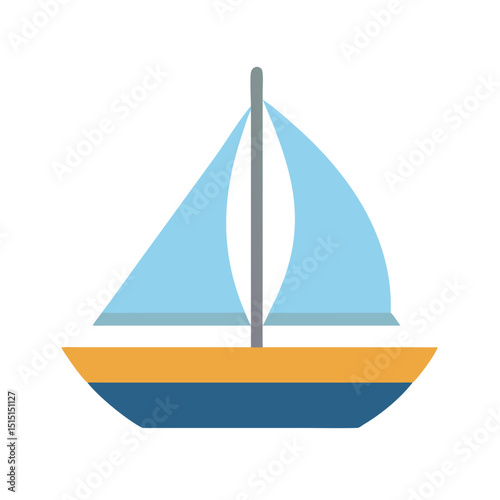 boat on a white background