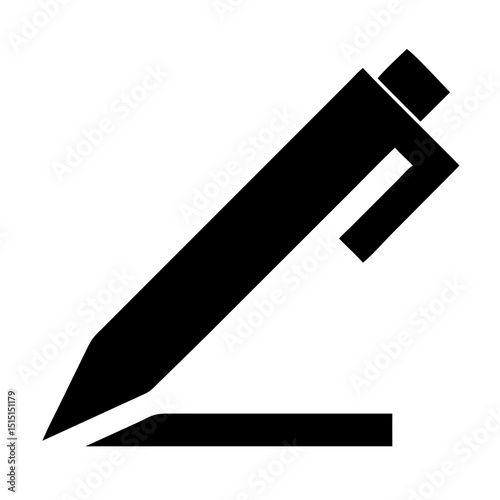 vector illustration of a pen