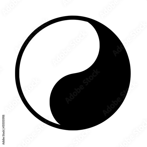 Black and White SVG of  Kung Fu Circle