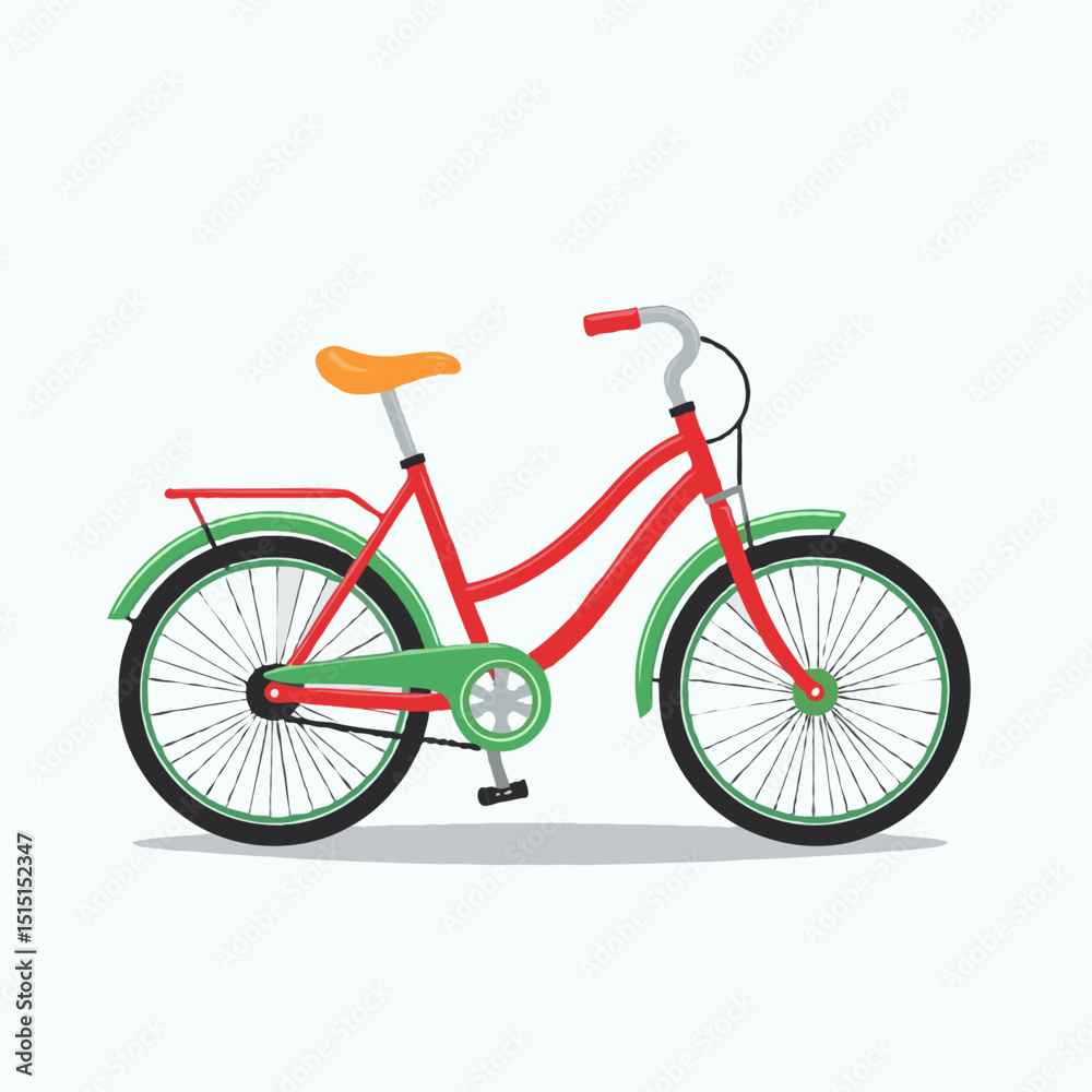 Fototapeta premium bicycle isolated on white background
