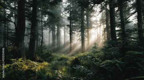 morning in the woods