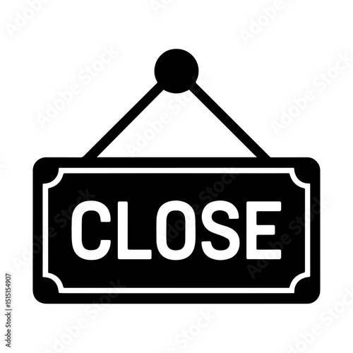Close Sign Icon for Store and Business