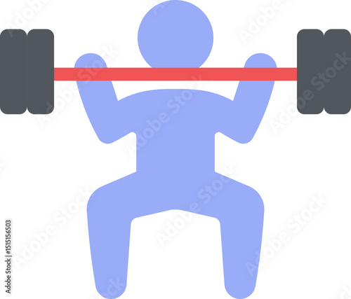 Weight Lifting Flat Icon