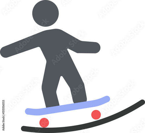 Skateboard Flat Icon