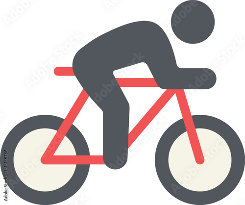 Cycling Flat Icon