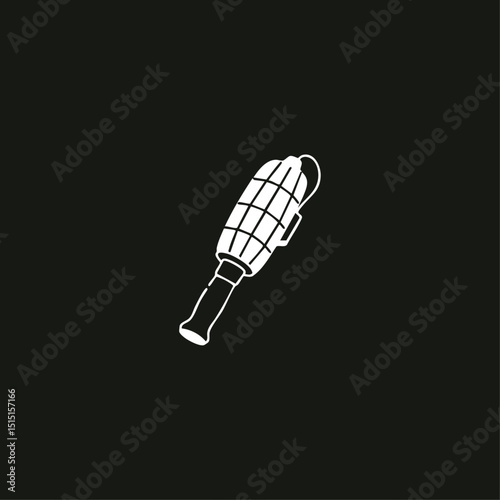 Grenade icon logo flat vector design