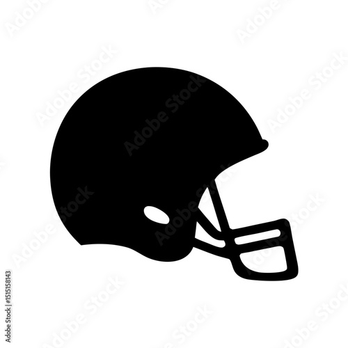 American football helmet isolated on white background safety gear protection equipment