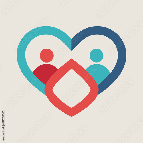 vector illustration of a Soulmates Icon