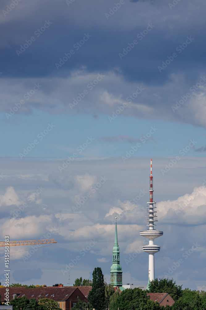 Obraz premium Der Hamburger HAfen und die Elbe