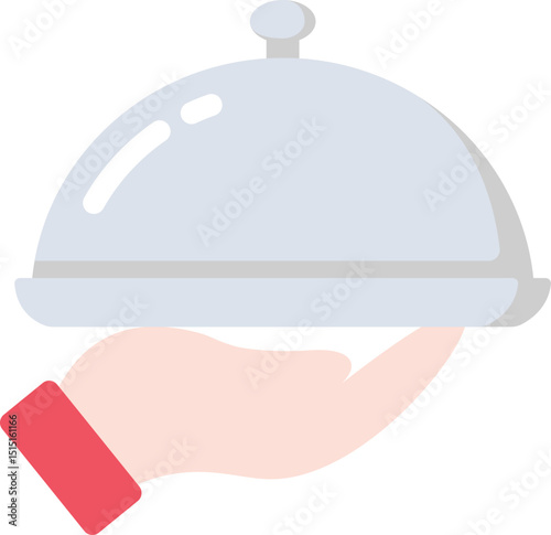 Tray Service Flat Icon