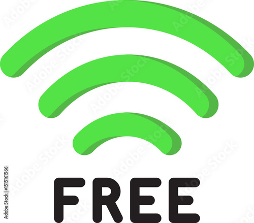 Free Wifi Flat Icon