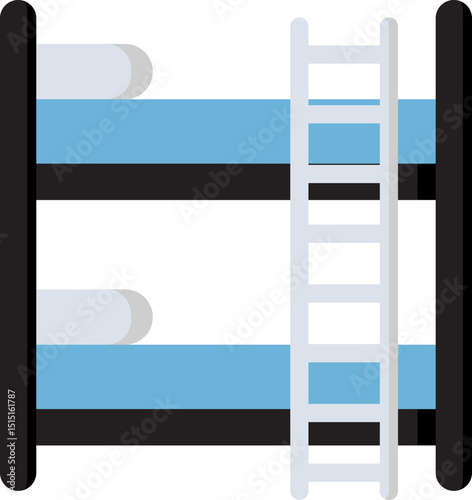 Bunk Bed Flat Icon