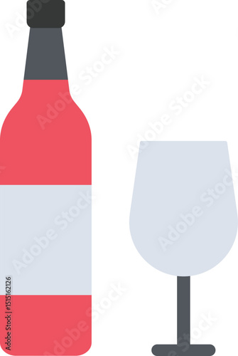 Wine Flat Icon