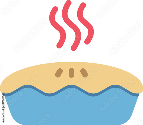 Apple Pie Flat Icon