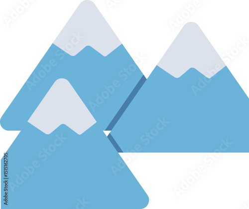 Mountains Flat Icon