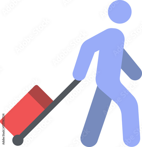 Traveller Flat Icon