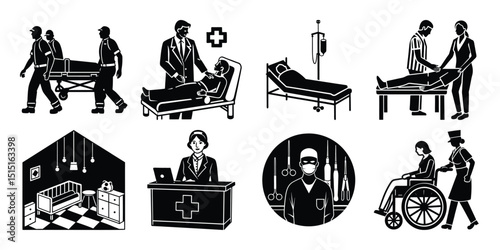 silhouette hospital 