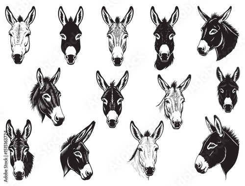 DONKEY HEAD SILHOUETTE