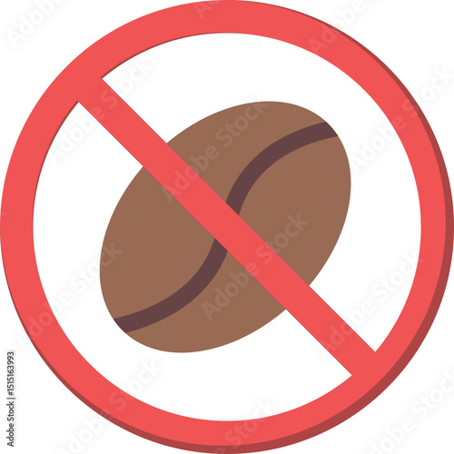 No Caffeine Flat Icon