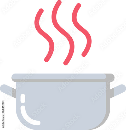 Heating Pot Flat Icon