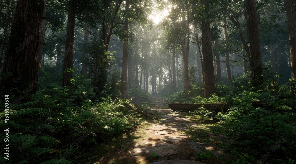 Obraz premium morning in the forest