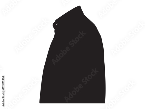 Silhouette of a dark hooded cloak