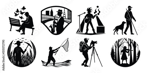 silhouette  people 