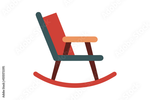 wooden rocking chair