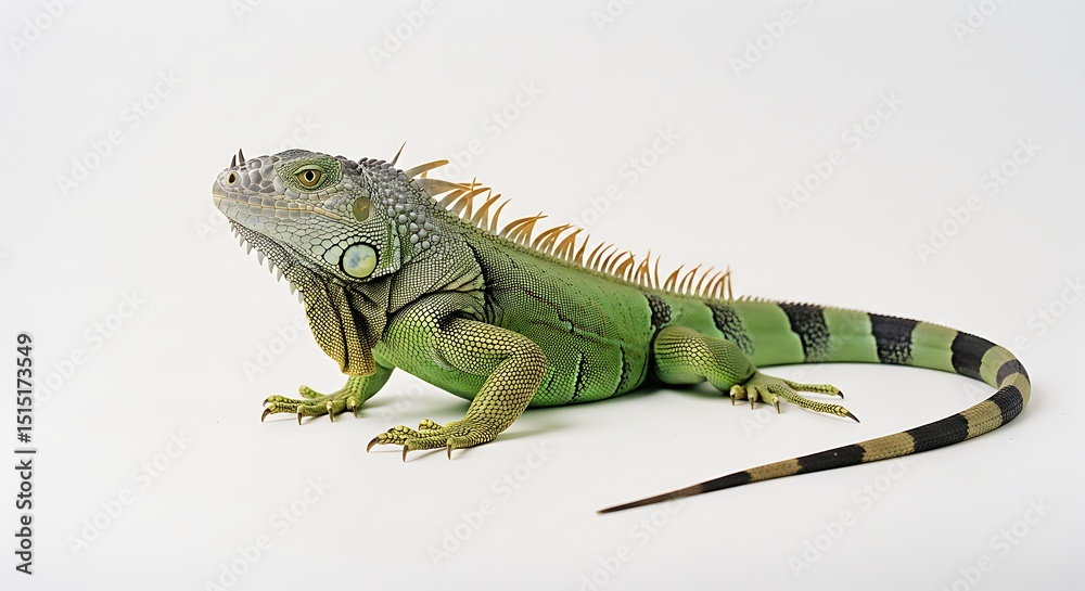 Obraz premium iguana on a white background