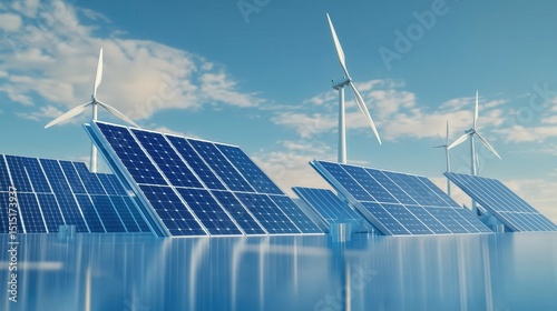 Solar and wind power energy generation