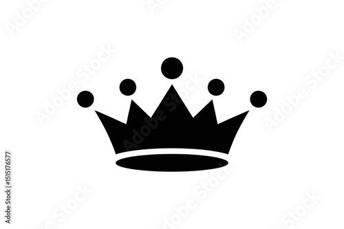Crown royal king queen tiara symbol vector design