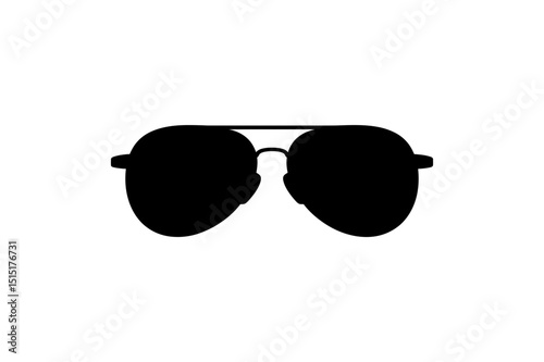 Aviator sunglasses vector icon fashion eyewear style