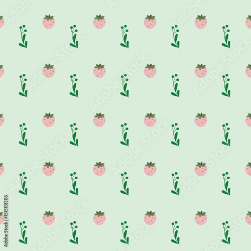 Seamless pattern with palm leaves 
