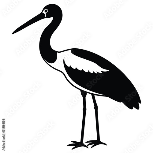 stork vector