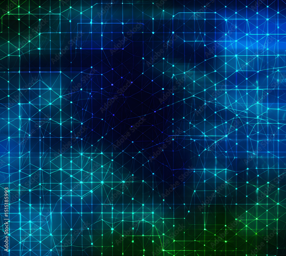 Digital Network Grid Abstract Background Digital Network Grid Abstract Background
