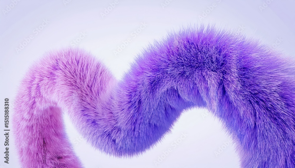 vibrant wavy texture of soft purple and pink synthetic fur strand on light background for abstract design, branding, digital art, web layout, or futuristic textile illustration
vibrant wavy texture of soft purple and pink synthetic fur strand on light background for abstract design, branding, digital art, web layout, or futuristic textile illustration