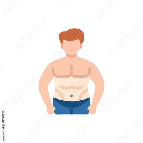 illustration of a man in jeans