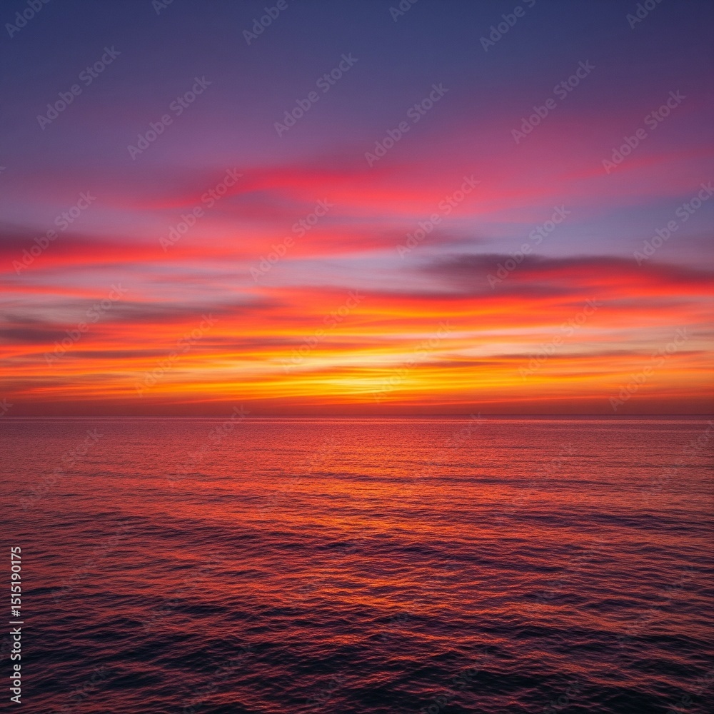 Fototapeta premium sunset over the ocean