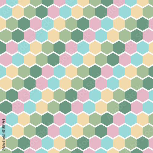Geometric honeycomb pastel pattern texture background