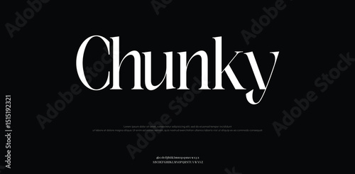 Chunky modern stylish capital alphabet letter logo design