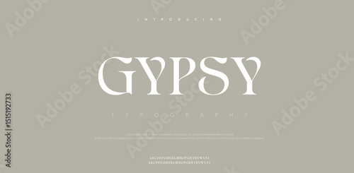 Gypsy creative modern stylish calligraphy letter logo design