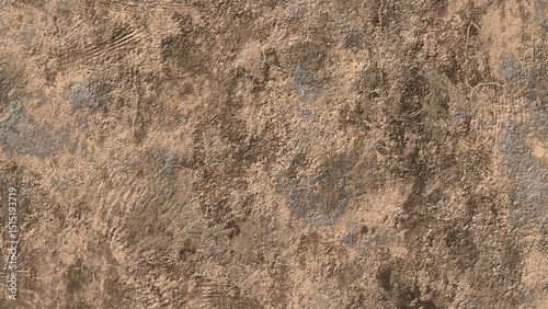Close up of a rough and uneven surface with a mix of brown and gray tones