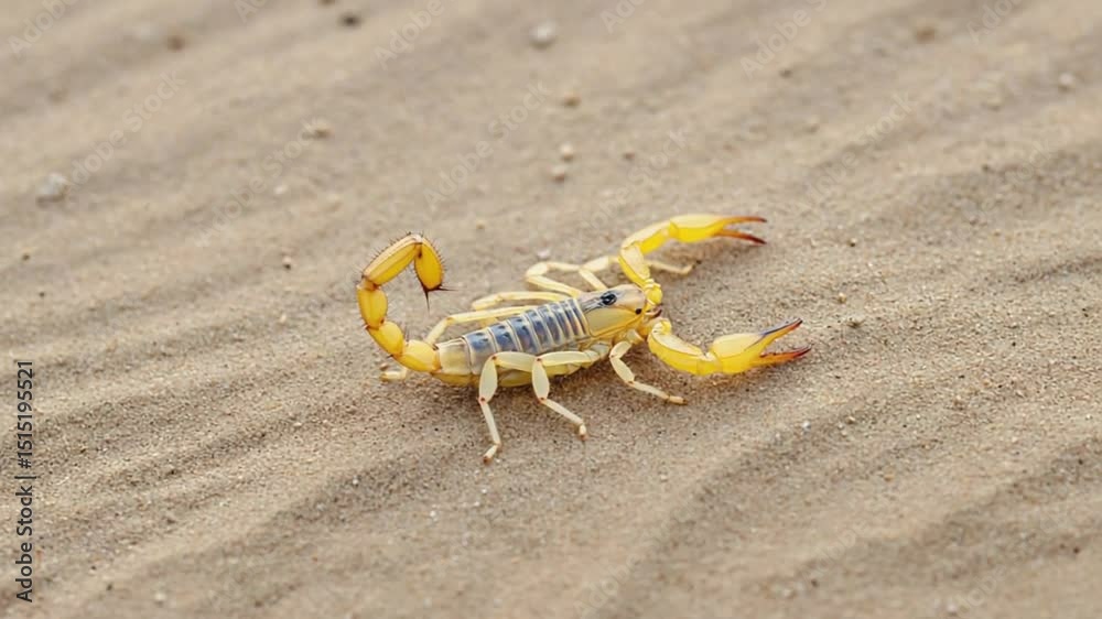 Scorpion in the desert.