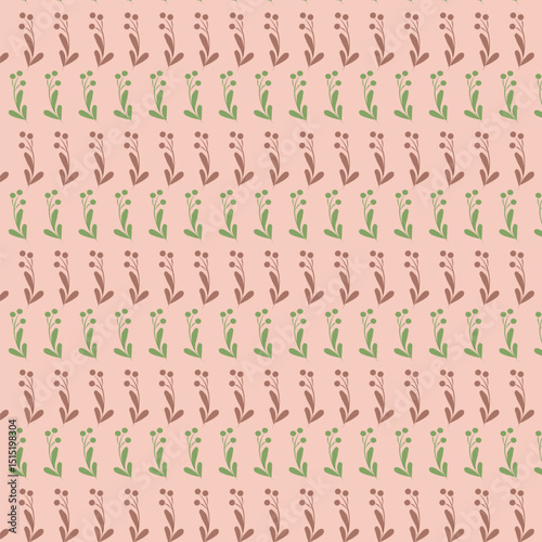 Seamless pattern with palm leaves 