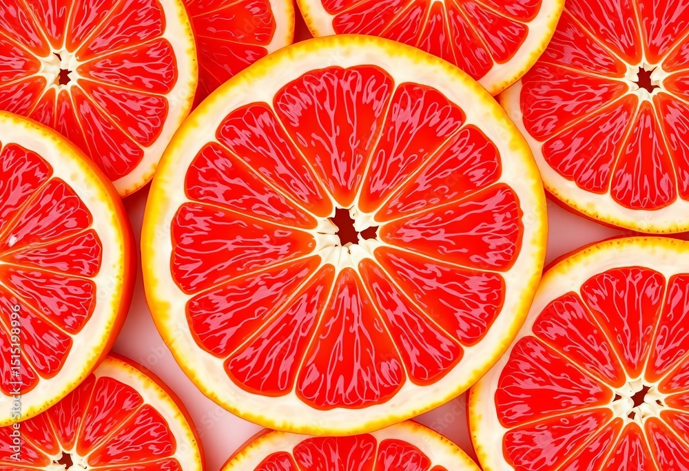 Vibrant grapefruit slice pattern, ripe, juicy segments , image, fruit Vibrant grapefruit slice pattern, ripe, juicy segments , image, fruit