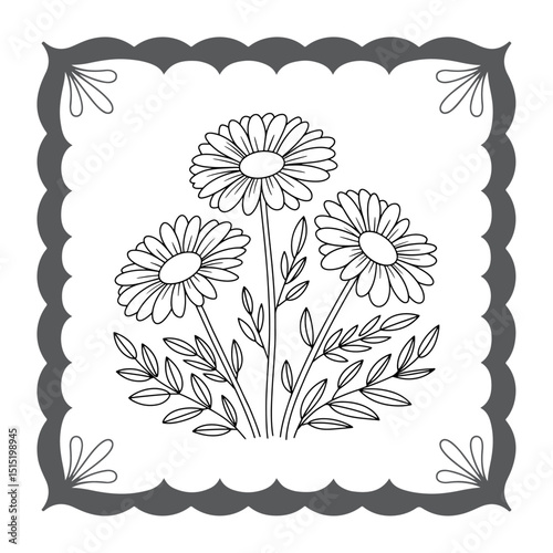 This name captures the key elements (abstract, floral, vector, vintage) and avoids the use of a colon