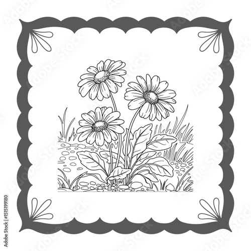 This name captures the key elements (abstract, floral, vector, vintage) and avoids the use of a colon