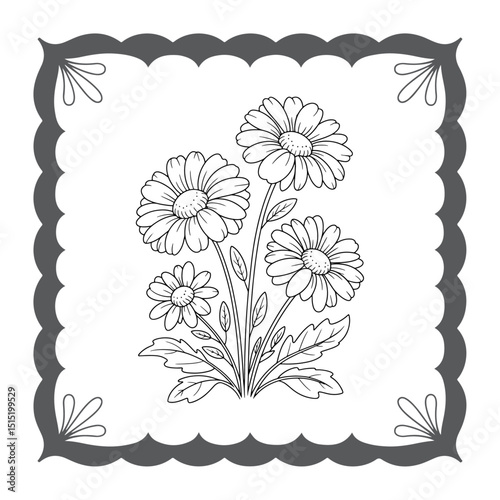 This name captures the key elements (abstract, floral, vector, vintage) and avoids the use of a colon