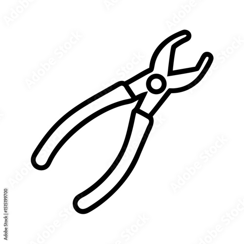 Plier tool designed for gripping and cutting in workshop setting  
